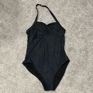 Beach Bay one piece black bathing suit